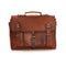 Nama Leather Lane 'Salvatore' Aktentasche Echtes Leder 13 Zoll Schultertasche Vintage Messenger Bag Umhängetasche Business Tasche Lehrertasche Laptoptasche Naturleder Braun