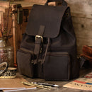 LEABAGS Madrid Rucksack aus echtem Büffel-Leder im Vintage Look - Muskat