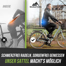 MUNATURA Fahrradsattel mit Memory Foam und Federung – Fahrradsattel Herren bequem – Ergonomischer und Wasserdichter Fahrrad Sattel - Fahrradsattel Damen