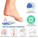 ORTHOPEO Premium Fersensporn Einlagen I Fersenpolster I Fersenkissen für Schuhe I Gel Silikon Einlagen Fersensporn Herren I 2 Paar Geleinlagen für die Ferse I Orthopädische Gelkissen I L10.8 cm B 7 cm