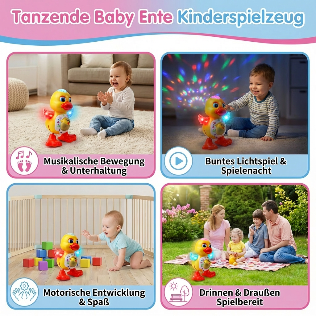 Rebolet | Tanzende Baby Ente Interaktives Kinderspielzeug