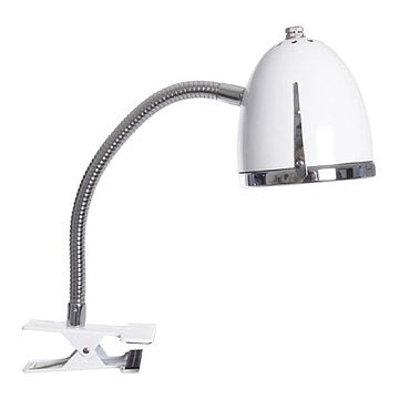 Lifetime Klemmlampe mit Chromkante wei� 8131