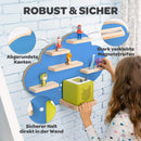 Heldenzimmer - Tonie Regal Wolke Blau [GRATIS Tragetasche] - Für Toniebox Regal bis 20 Figuren - Tonie Regal Mädchen und Junge - Perfekte Tonie Aufbewahrung im Kinderzimmer