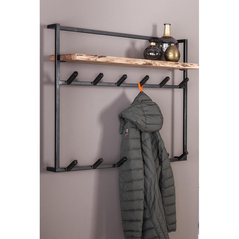 Rubjerg Design Garderobe Air Solid 12 Haken und Hutablage Akazie massiv natur