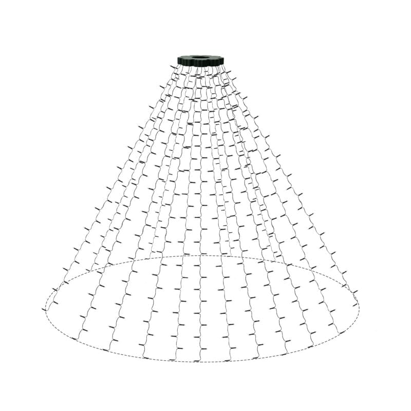 Rebolet | Weihnachtsbaum Wasserfalllichter mit Ring