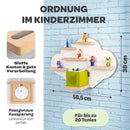 Heldenzimmer - Tonie Regal Wolke Weiß [GRATIS Tragetasche] - Für Toniebox Regal bis 20 Figuren - Tonie Regal Mädchen und Junge - Perfekte Tonie Aufbewahrung im Kinderzimmer