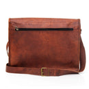 NAMA 'Lucas' Messenger Bag Echtes Leder 17 Zoll Umhängetasche Business Tasche Vintage Laptoptasche Aktentasche Schultertasche Naturleder Braun