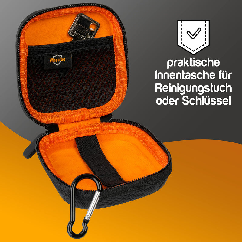 Wheeloo Hartschalen Schutztasche für Bosch Intuvia E-Bike Bordcomputer I Schutzhülle wasserdicht & stoßfest I Displayschutz Hülle inkl. Karabiner