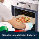 Blumtal Pizzastein für Backofen & Gasgrill inkl. Pizzaschieber - Pizzastein rechteckig aus Cordierit, für Pizza wie aus dem Steinofen, inkl. Pizzaschaufel