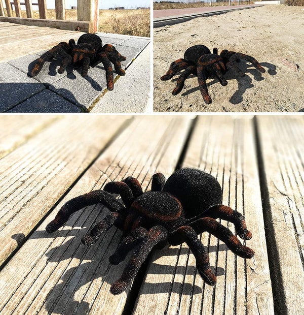 ISO TRADE Ferngesteuerte Spinne ,,Tarantel' 23x25x7,5cm Riesenspinne Lichtaugen Scherzartikel 4503