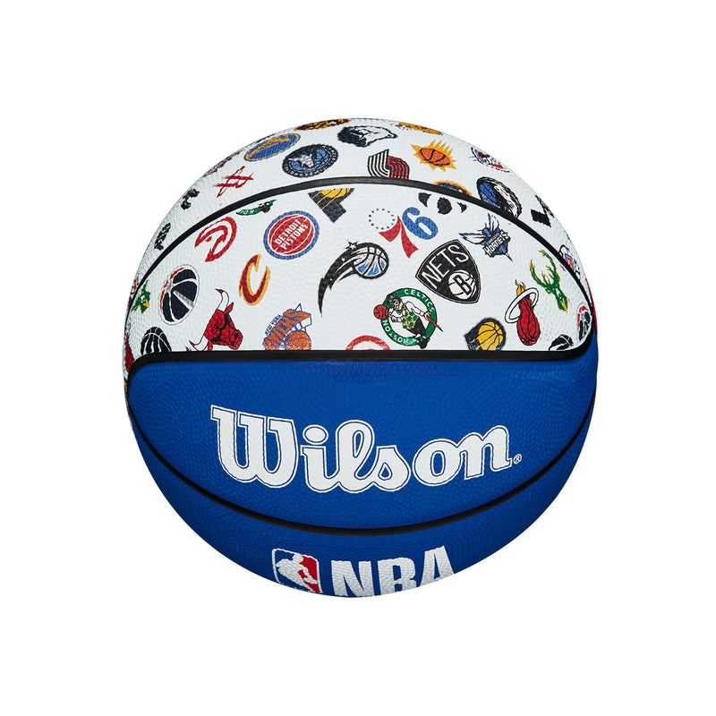 Wilson Basketball NBA ALL TEAM, Outdoor, Gummi, Größe: 7, Rot/Weiß/Blau