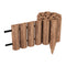 [en.casa] Palisade Flieden Holzzaun mit Pfosen 150x30cm Gartenpalisade aus Kiefernholz Rasenkante Natur