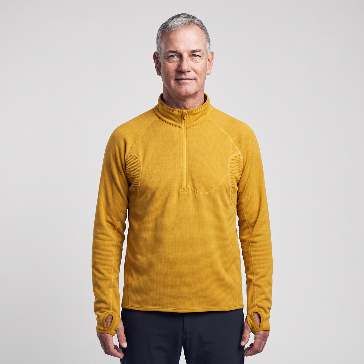 Herren Fleecejacke mit halbem Reißverschluss