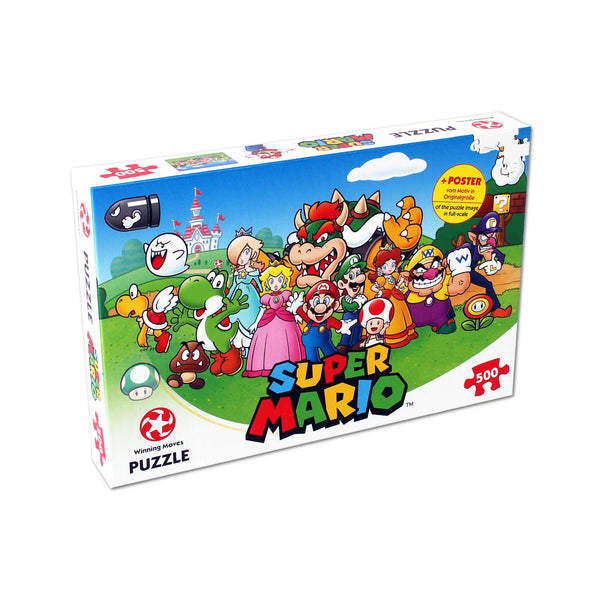 Winning Moves WIN29476 Puzzle: Super Mario - Mario and Friends (500 Teile)