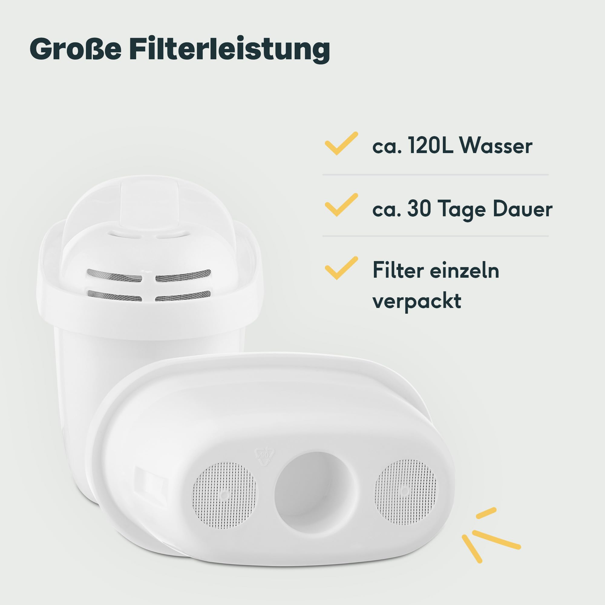 SILBERTHAL Wasserfilter Kartuschen - Reduziert Kalk, Chlor und Verunreinigungen - Filterkartuschen kompatibel mit Brita Maxtra Filterkannen - 3er Pack