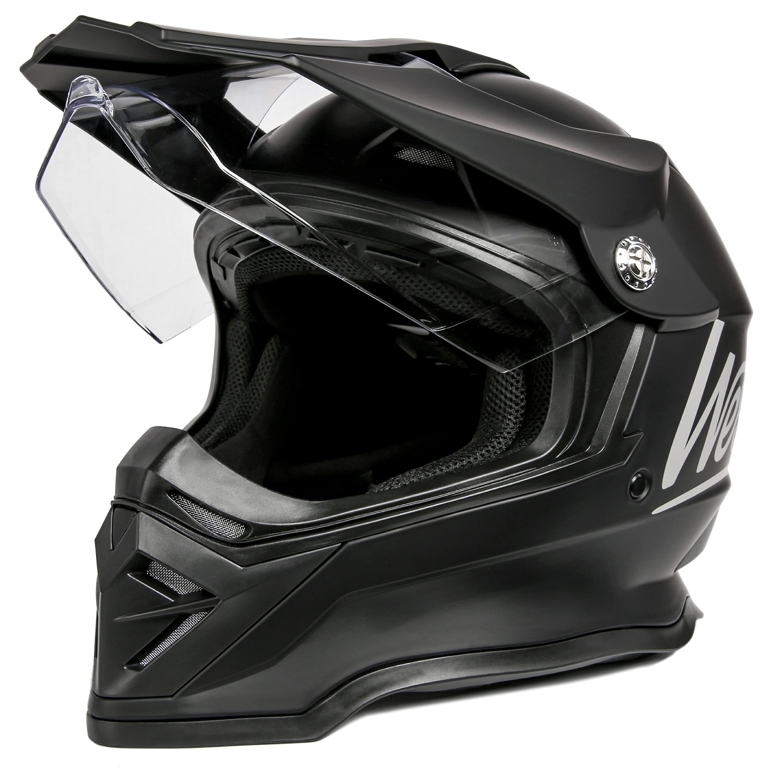 Westt Motocrosshelm Fullface Motorradhelm Herren Damen mit Visier Motocross Integralhelm Crosshelm Moto MTB Enduro Quad Helm Motorrad mit ECE Zertifizierung, schwarz, XL (59-60 cm)