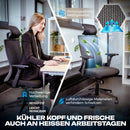 VALKENSTOL M3 Pro Bürostuhl Ergonomisch Schwarz – Schreibtischstuhl Bürostühle Ergonomischer Bürostuhl Drehstuhl Office Chair Ergonomic