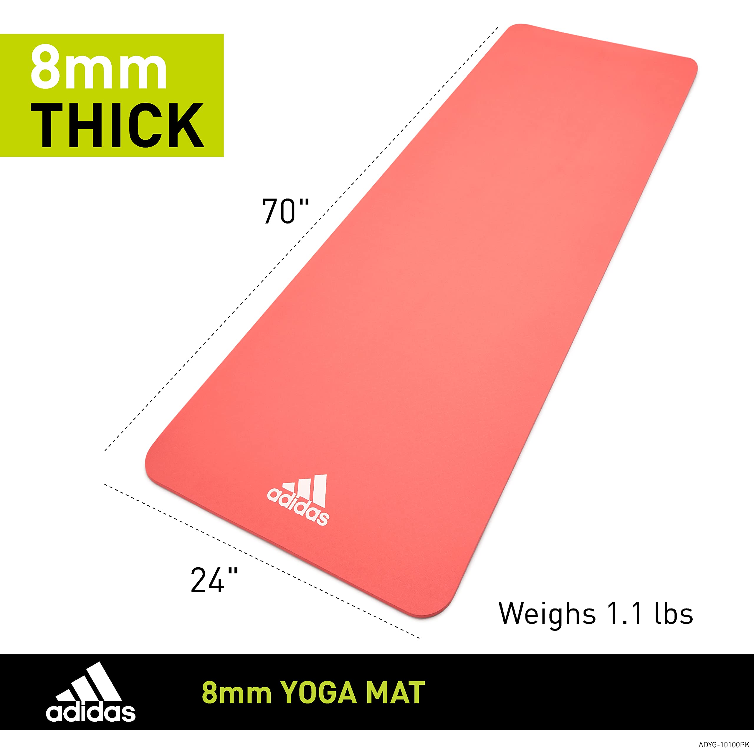 Yoga Mat - 8mm - Glow Pink