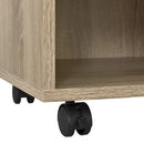 [en.casa] Lowboard auf Rollen 'Gränne' 90x35x41cm mobiles Regal TV-Schrank 4 Ablagen Fernsehregal Fernsehtisch Sonoma-Eiche