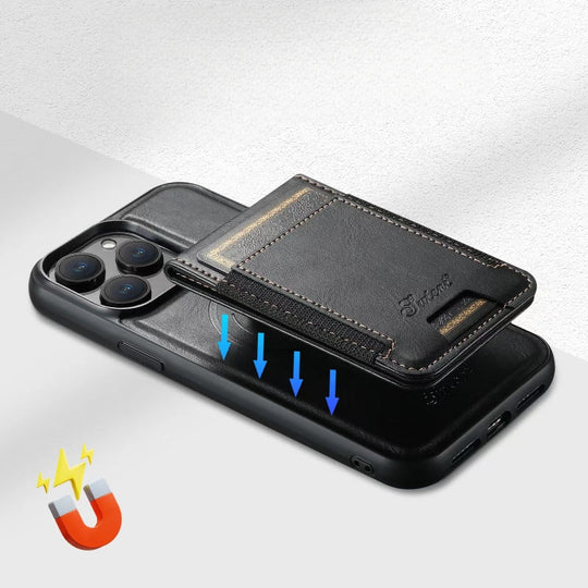 Rebolet | Luxora – iPhone Hülle aus Echtleder mit Kartenfach und MagSafe – Damen & Herren