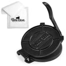 Uno Casa Tortilla Presse 25 cm aus Gusseisen – Taco Presse und Roti Maker - Plus 100 Blatt Backpapier - Küchengadget für Mehltortilla, Roti, Tawa oder Dosa oder als Dumpling Maker