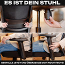 VALKENSTOL M2 Ergonomischer Bürostuhl 150 kg ohne Kopfstütze Schwarz Schreibtischstuhl Bürostuhl Ergonomisch Bürostühle Ergonomic Office Chair