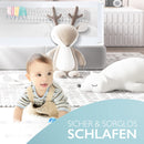 Kids Supply Bettgitter [150x80cm ] - Sicheres & höhenverstellbares Bettschutzgitter [70-90cm] - Rausfallschutz Bett für Kinder Bett & Elternbett [Eine Seite]