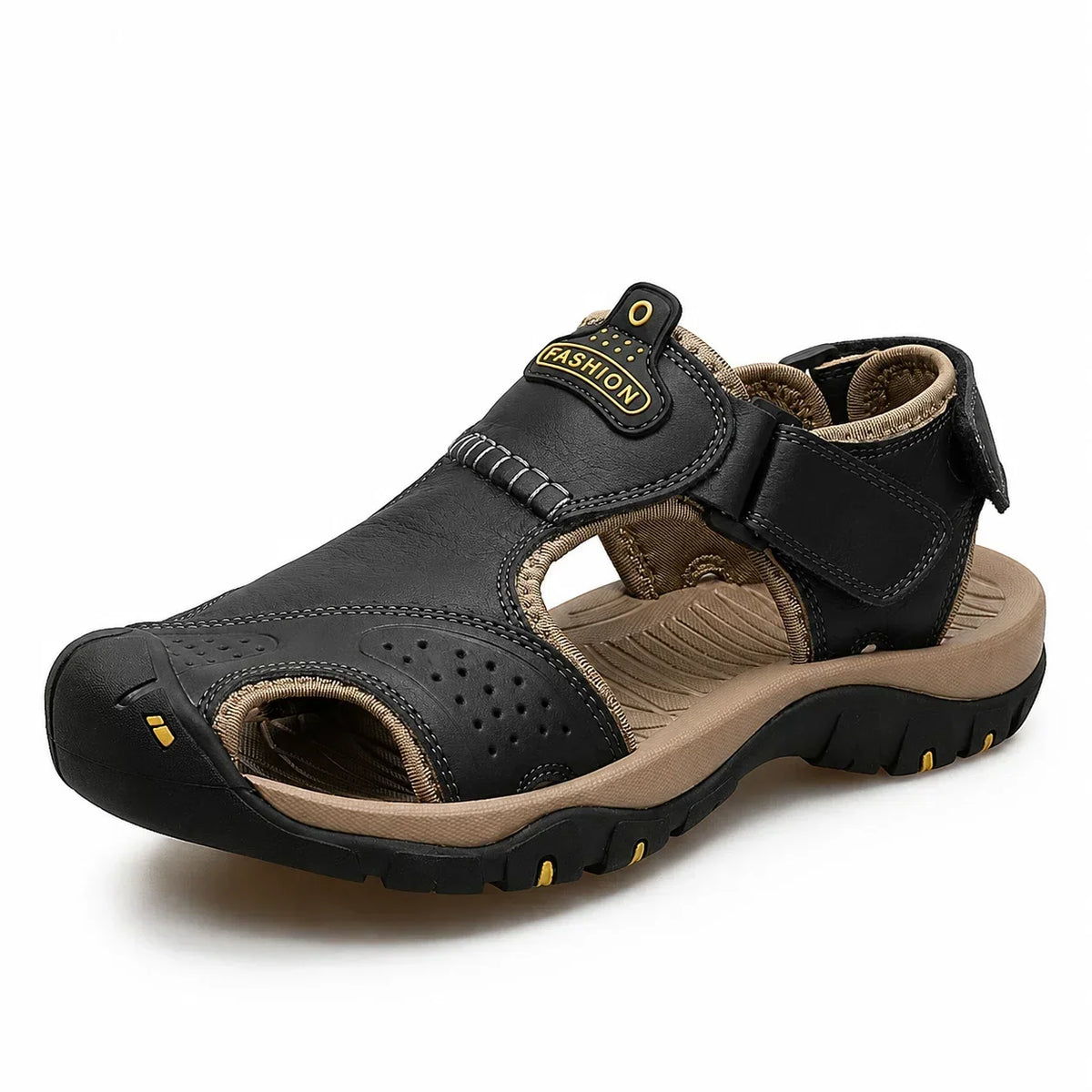 Herren-Komfortsandalen mit extra breiter Zehenbox und verstellbaren Riemen