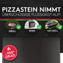 Pizza Divertimento [DAS ORIGINAL - Pizzastein für Backofen und Gasgrill [3er Set] - Mit Pizzaschieber & Pizzaschneider - Cordierit Pizza Stein - Pizza Stone knuspriger Boden - Inkl. e-Rezeptbuch