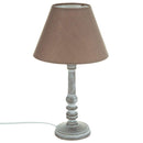 Taupe Holzlampe H36