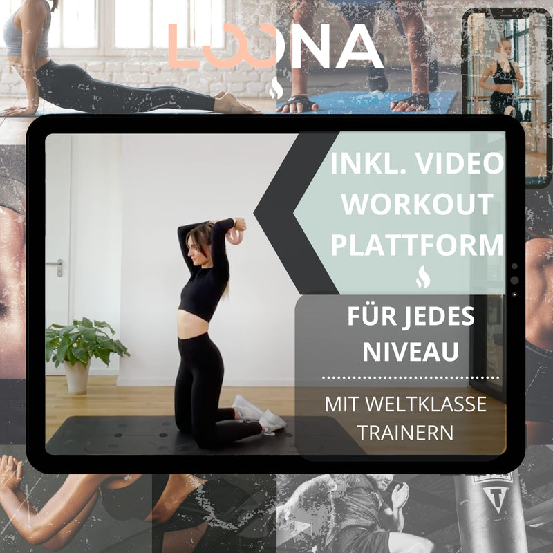 Loona Gym – Power Wheels 4Kg – Fitness- Gewicht, Kettlebell, Trainingshantel, Fitness für Ganzkörpertraining und Krafttraining zu Hause oder im Fitnessstudio