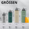 Trinkflasche Edelstahl ACTIVE FLASK + Strohhalm (3 Deckel) BPA-frei, Auslaufsicher, Kohlensäure geeignet - Wasserflasche Fahrrad Thermosflasche Isoliert Isolierflasche Sport Wasser Flasche Kinder Tee