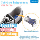 ORTHOPEO Premium Fersensporn Einlagen I Fersenpolster I Fersenkissen für Schuhe I Gel Silikon Einlagen Fersensporn Herren I 2 Paar Geleinlagen für die Ferse I Orthopädische Gelkissen I L10.8 cm B 7 cm