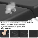 Yaheetech Klappbare Massageliege 2-Zonen Massagebett Höhenverstellbarer Massagetisch Massagebank mit Kopfstütze & Armlehnen & Tasche Schwarz