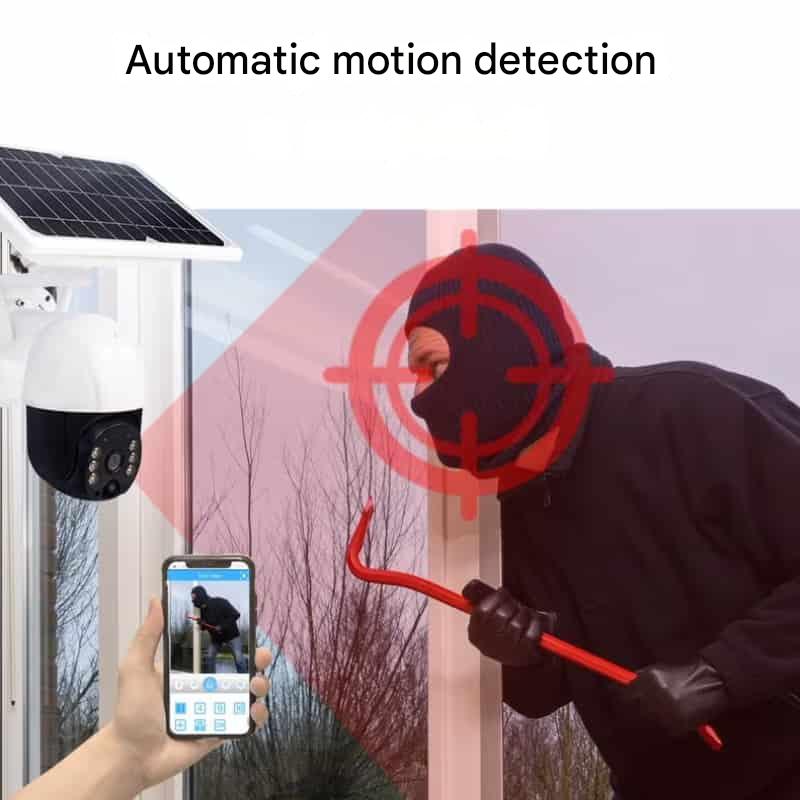 Rebolet | Kabellose 4K Überwachungskamera mit Solarpanel & App – DualGuard Sicherheitskamera für Zuhause & Garten