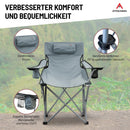 Atacama Angelstuhl Campingstuhl Faltbar Robust, Faltbar & Komfortabel für Outdoor, Camping, und Anglerstuhl - Faltstuhl Camping Stuhl - Leichtgewicht Campingstühle - Klappstuhl Camping bis 150 kg