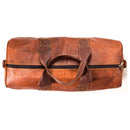 Leather Lane 'Columbus' Weekender XL Reisetasche 60 cm 45 Liter Echtes Leder Vintage Look Sporttasche für Damen und Herren Duffle Bag Umhängetasche Naturleder Braun