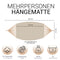 Kronenburg Mehrpersonenhängematte 210 x 150 cm, Belastbarkeit bis 300 kg – Indoor & Outdoor Hängematte Beige - Farb- und Modellwahl