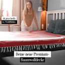 Elmas Home® Baumwolldecke 100% natürliche Baumwolle | 200x240cm XXL Tagesdecke | Premium Kuscheldecke als Sofaüberwurf, Wohndecke, Picknickdecke (Fischgrätmuster, Rubin-Rot)