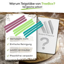 TreeBox Profi Teigstäbe aus Silikon - 3er Set moderne Teighölzer, Fondant und Teig gleichmäßig ausrollen, Antirutsch- und Antihaftwirkung