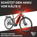 MIVELO E-Bike Akku Schutzhülle I Ebike Akku Schutz für integrierte Rahmenakku 30-40cm Umfang I Schutz vor Kälte, Kratzer & Schmutz I Verlängert Laufzeit & Lebensdauer I universelle Passform (2 St.)