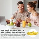 Omega 3 + Vitamin D3, K2 MK7 All-Trans mikroverkapselt - Premium Essentials O3-D3-K2 hochdosiert - Fischöl mit essentiellen EPA & DHA Fettsäuren | Fisch Öl Omega3 Fish Oil Tropfen | 240 Kapseln