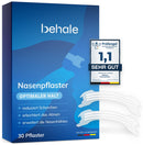 Behale - 30x Nasenpflaster Schnarchen - Nose Strips for sleeping I Anti Schnarch Unterstützung I Schnarchstopper dank besserem Atmen I Nasenpflaster schnarchen