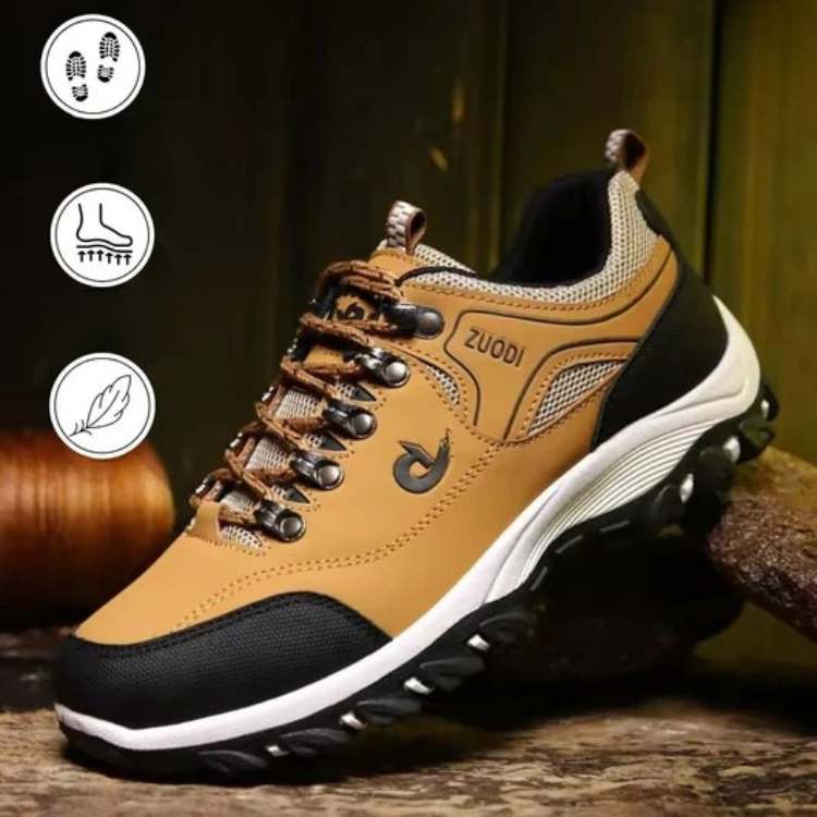 Leichte Wanderschuhe für Herren, atmungsaktiv, Anti-Rutsch, Fußstütze