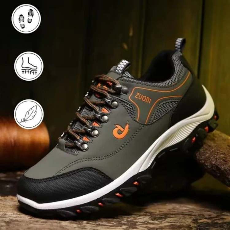 Leichte Wanderschuhe für Herren, atmungsaktiv, Anti-Rutsch, Fußstütze