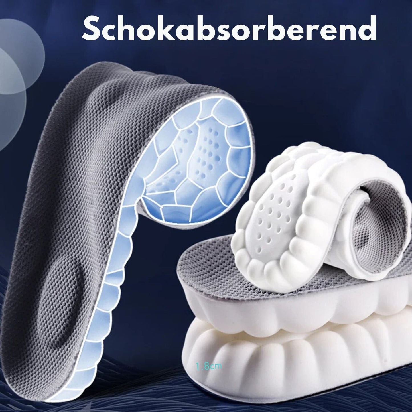 Rebolet | Cloudzool – Einlegesohlen 4D Dämpfung & Stütze – Alltag & Sport