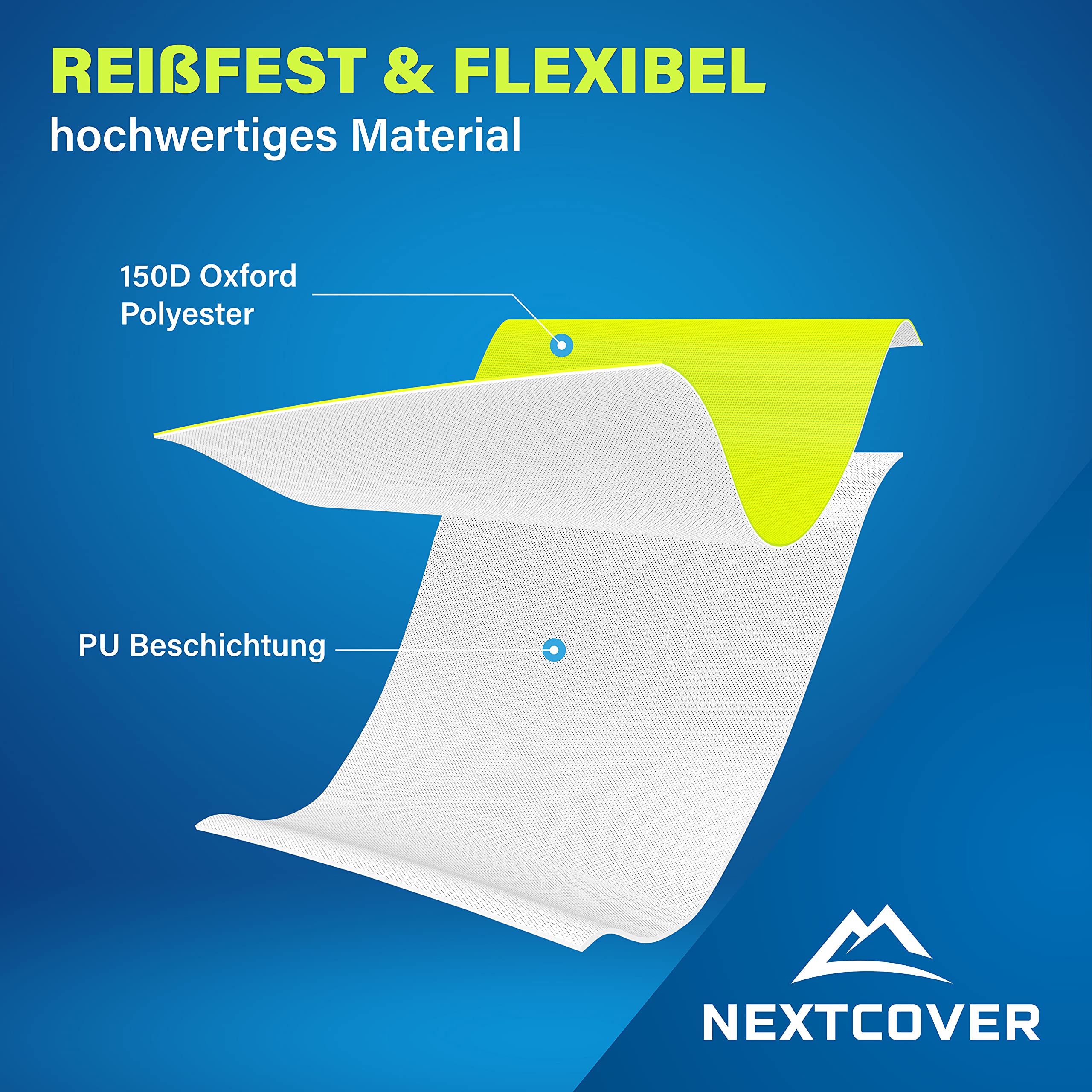 Nextcover Universal Fahrradhelm Regenschutz I 100% Wind- & Wasserdichter Helmbezug I Reflektierende Fahrrad Regenhaube passend für alle Helme I Helm Überzug