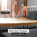 Elmas Home® Baumwolldecke 100% natürliche Baumwolle | 200x240cm XXL Tagesdecke | Premium Kuscheldecke als Sofaüberwurf, Wohndecke (Fischgrätmuster, Ocker Gelb)