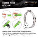 MARKENZEUG Premium Schlauchschellen Set I Edelstahl-Schlauchschellen I Schlauchschellen rostfrei I Für Waschmaschine & Pool oder Auto I 24-40mm Durchmesser I 13er Set