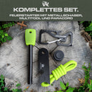 Wolfgangs Feuerstahl Outdoor - Feuerstein Survival - Feuerstarter Set - Outdoor Feuerzeug - Feuersteine - Survival Feuerzeug - EIN MUSS für Jede Survival Ausrüstung